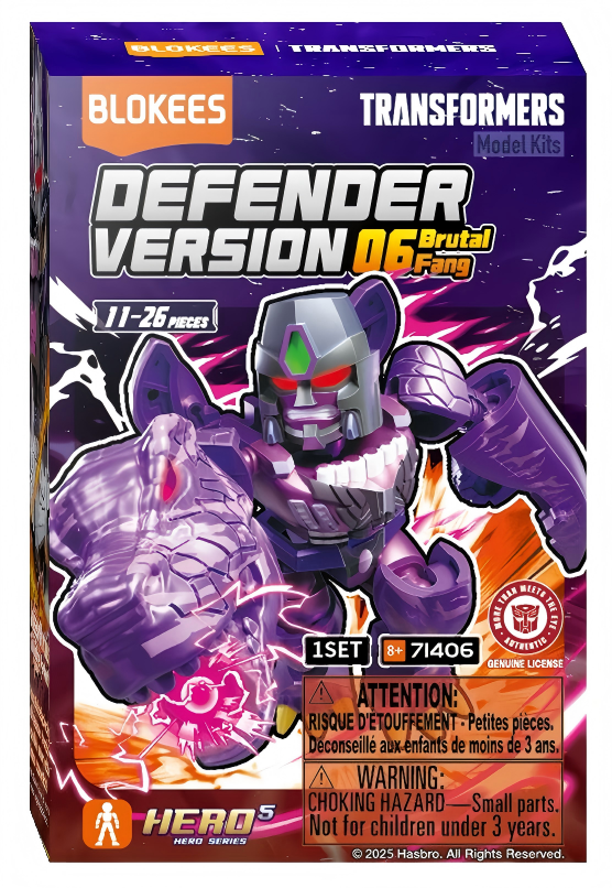 Transformers Defender Version 06 Brutal Fang Full Set of 12