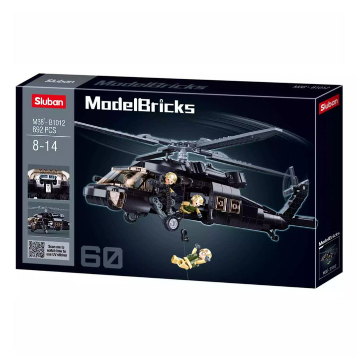 MB HELICOPTER BLACK HAWK 692 PCS