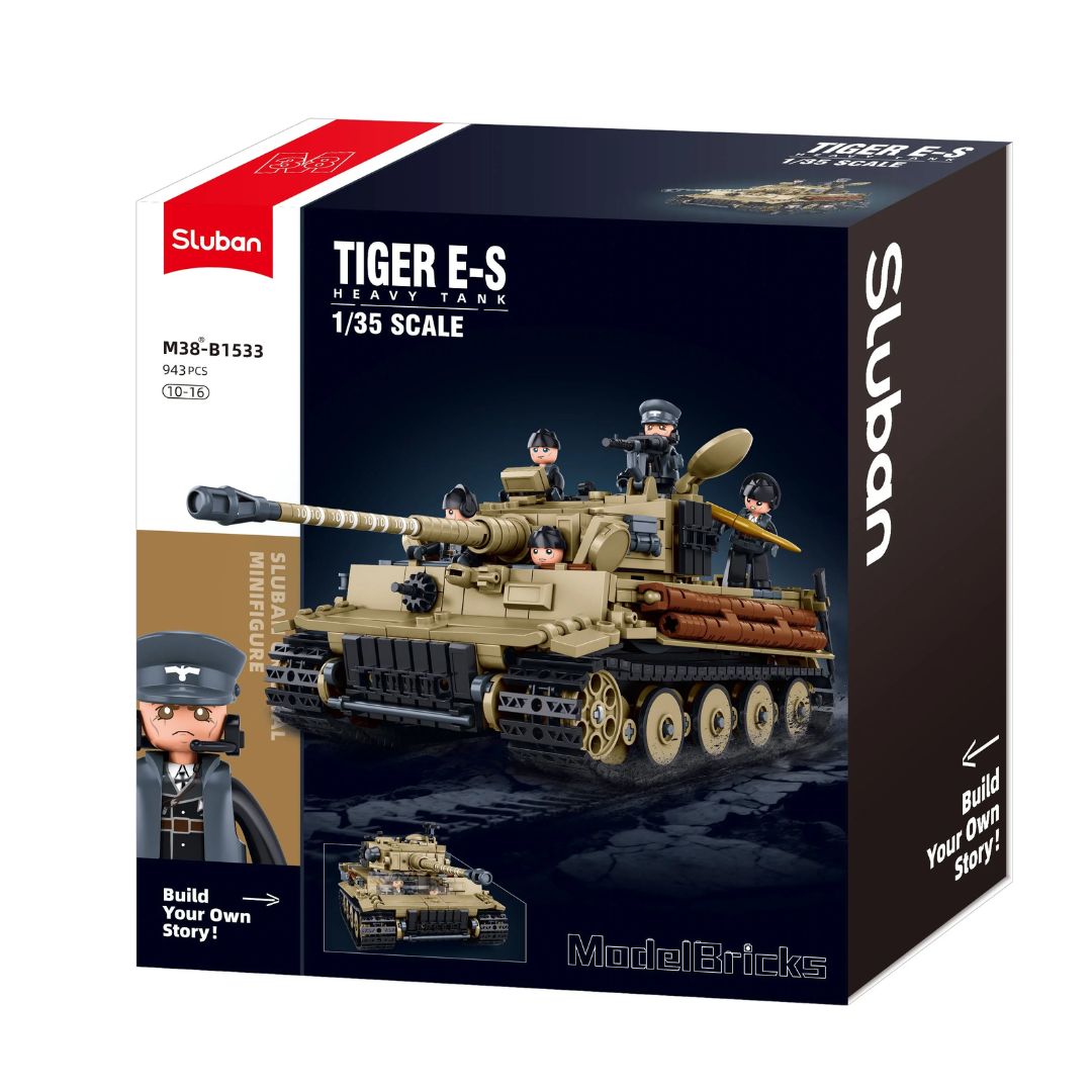 Sluban - Tiger Tank Scale 1:35 941 Pcs