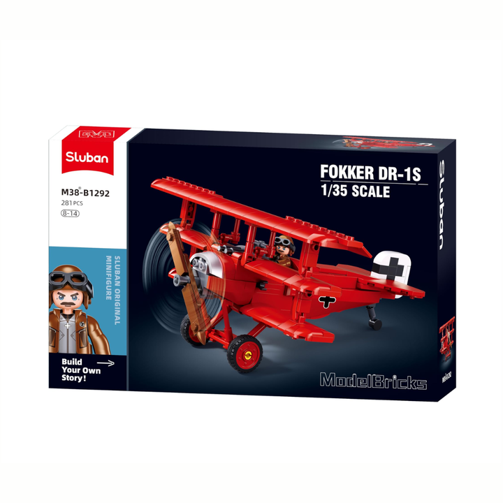 MB WW1 Fokker DR-1S Scale 1:35 281 PCS