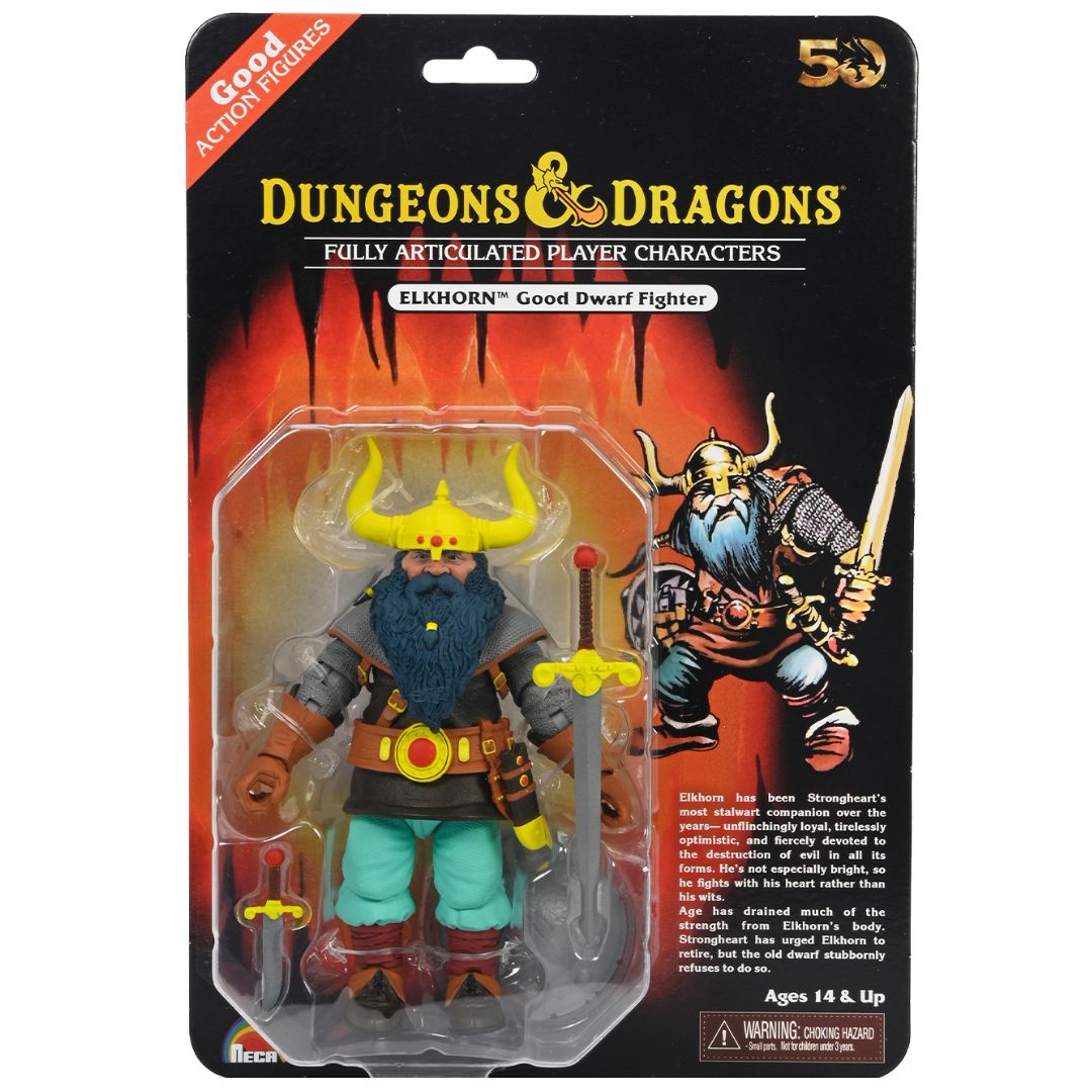 DUNGEONS &amp; DRAGONS – ELKHORN 50TH ANNIVERSARY 7″ SCALE ACTION FIGURE
