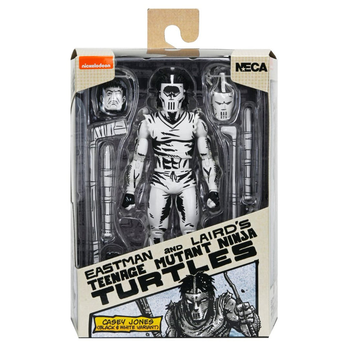 TMNT CASEY JONES BLACK &amp; WHITE FIGURE (MIRAGE COMICS) – 7″ SCALE ACTION FIGURE