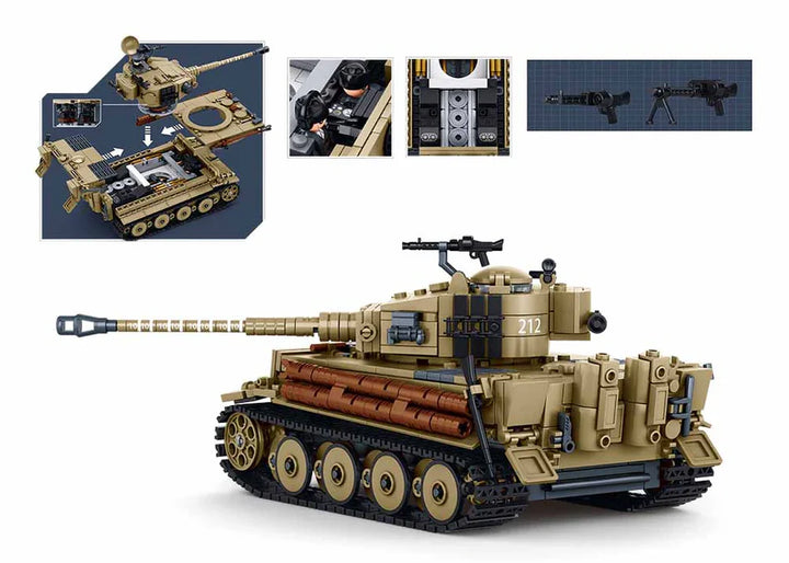 Sluban - Tiger Tank Scale 1:35 941 Pcs