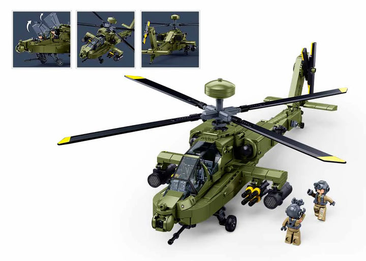 AH-64D APACHE SCALE 1:44 728 PCS