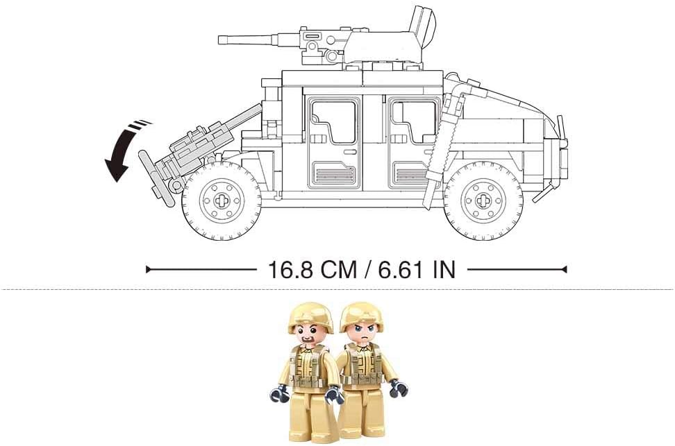 Hummer H2 Assault Vehicle 265 Pcs