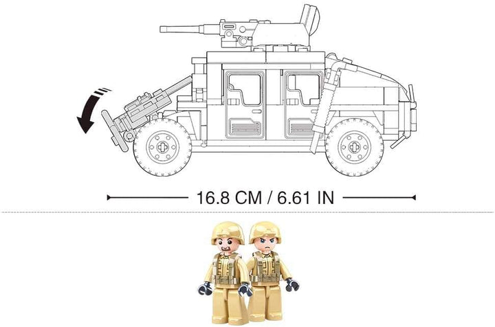 Hummer H2 Assault Vehicle 265 Pcs