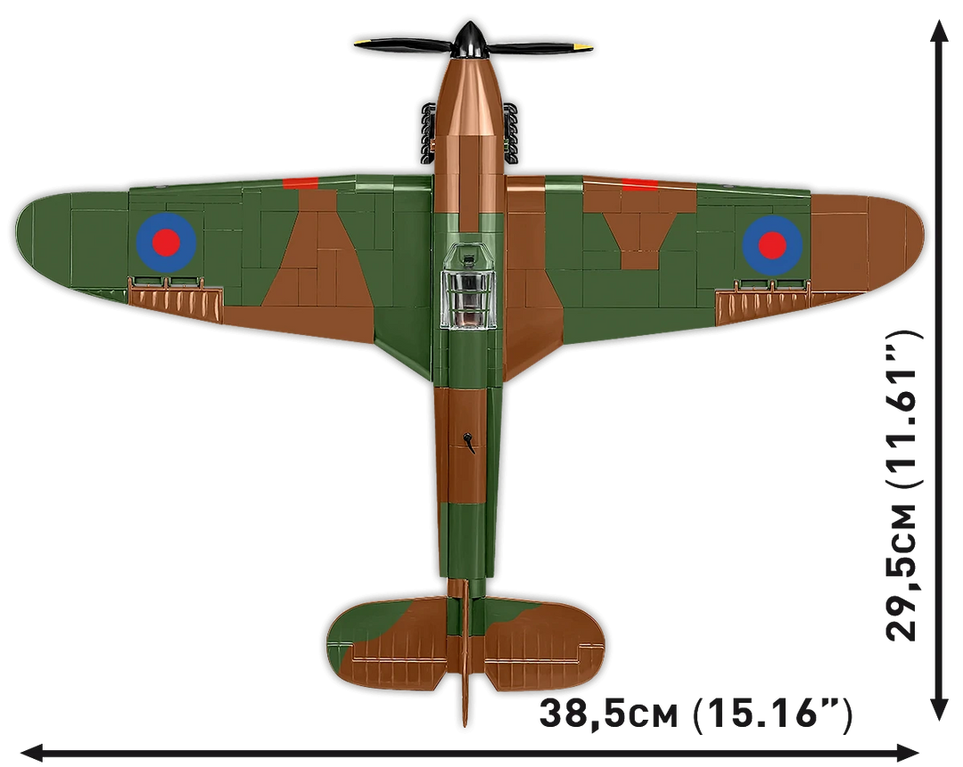 World War 2 – Hawker Hurricane (NO.302) Brick Kit (373 Pieces)