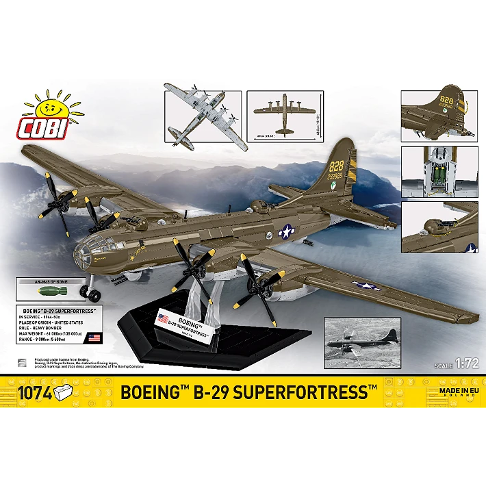 World War 2 – Boeing B-29 Superfortress Brick Kit (1050 Pieces