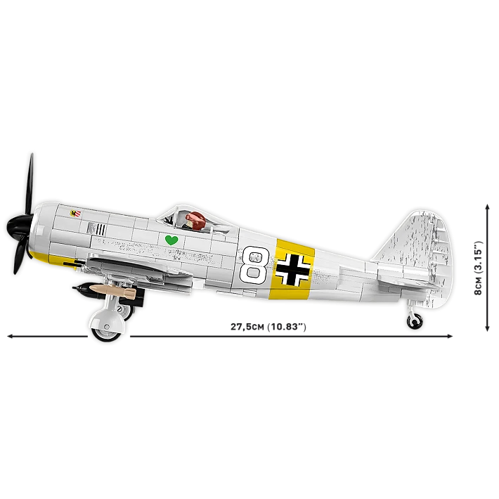 World War 2 – Focke Wulf FW 190 A-4 Brick Kit (365 Pieces)