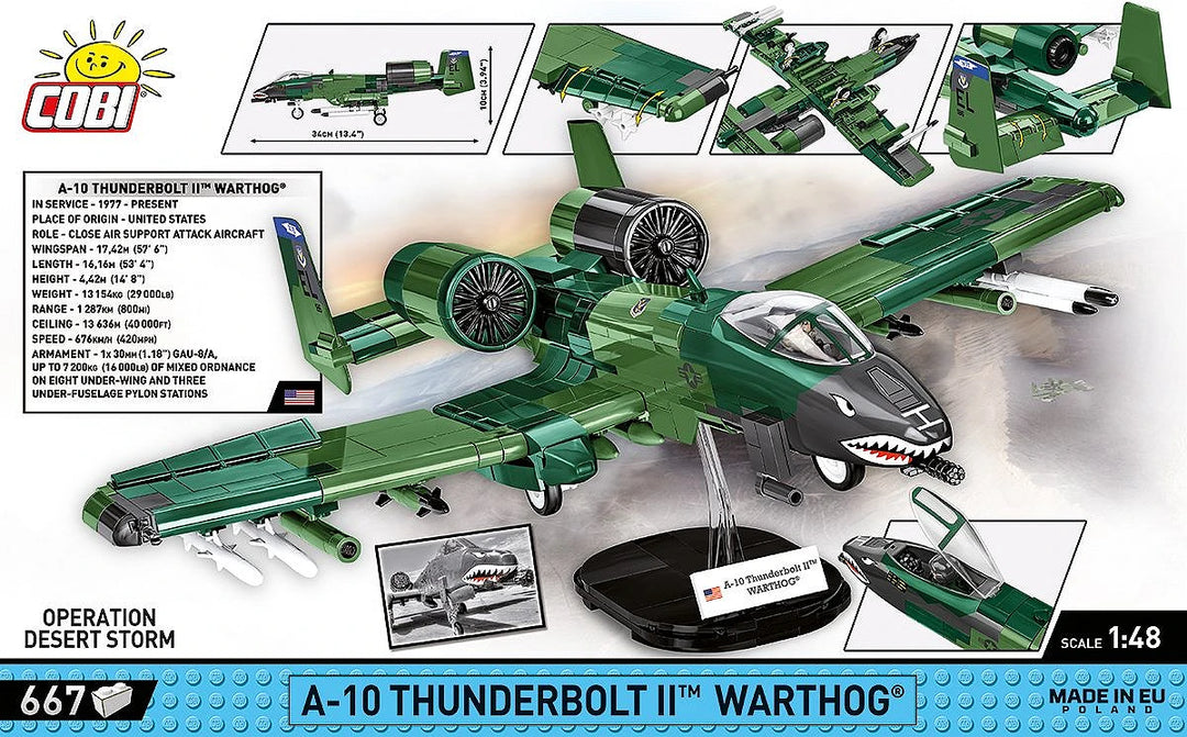 Armed Forces – A-10 Thunderbolt II Warthog (667 Piece Kit)