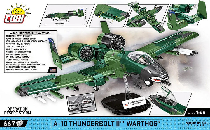 Armed Forces – A-10 Thunderbolt II Warthog (667 Piece Kit)