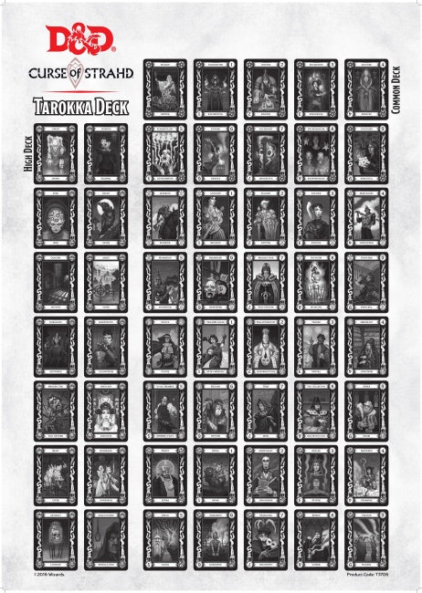 D&amp;D Tarokka Deck Curse of Strahd