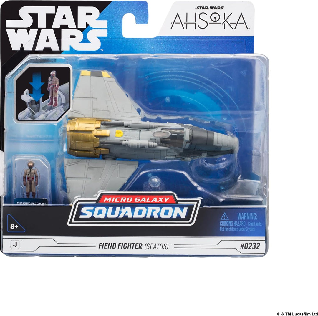 Star Wars Micro Galaxy Squadron Fiend Fighter - Seatos - 5 inch Vehicle and Figure Set