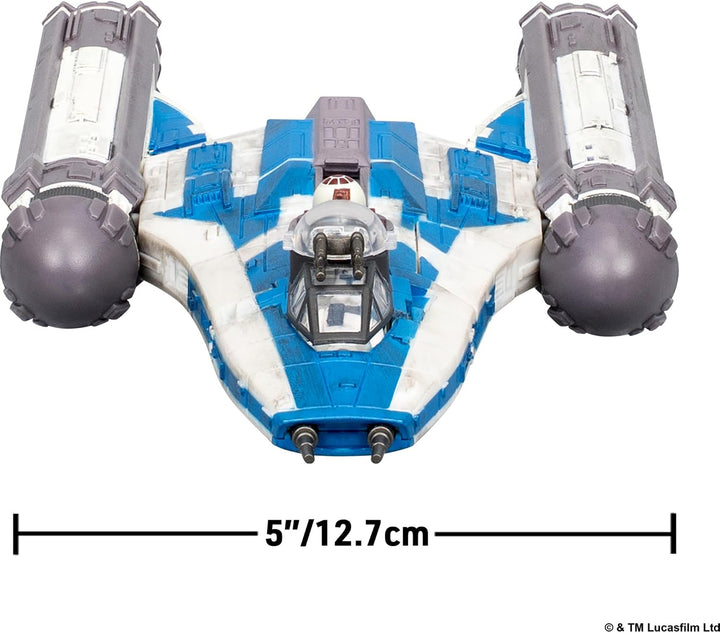Star Wars Micro Galaxy Squadron BTL-B Y-Wing Starfighter 5 inch Vehicle and Figure Set
