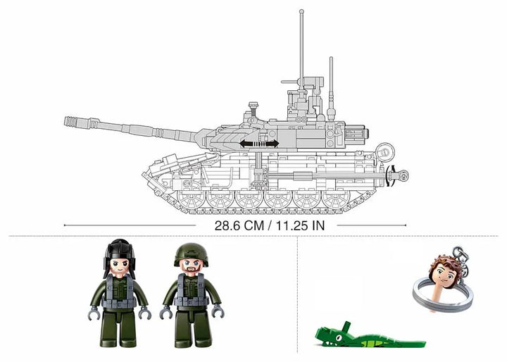 Model Bricks T90MS Battle Tank 758 PCS