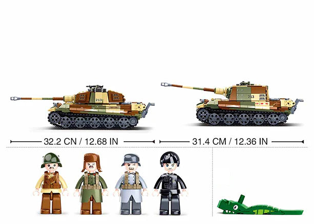 ARMY BATTLE OF BUDAPEST - THE KING TIGER HEAVY TANK 930 PCS