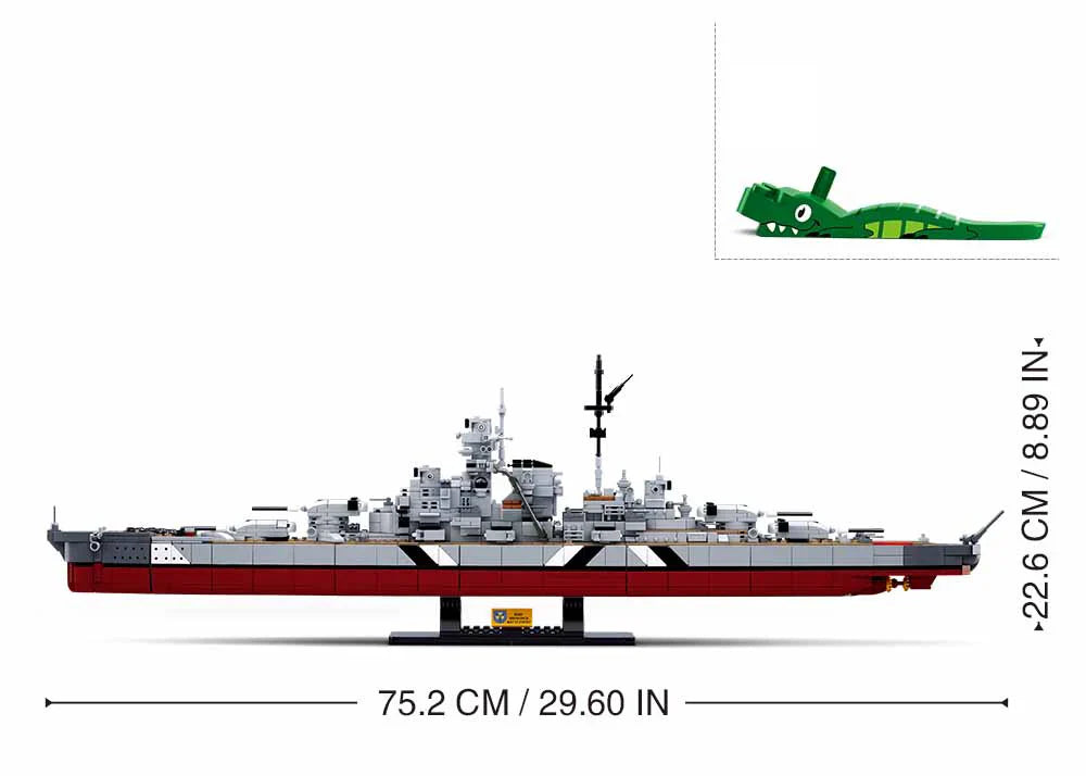 MB BISMARCK BATTLESHIP 2 IN 1 1849 PCS
