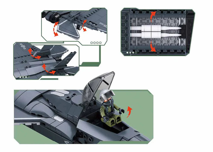 J35 FIGHTER SCALE 1:55 335PCS