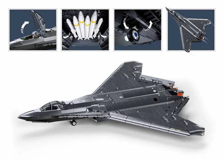 J50  STEALTH FIGHTER  879PCS