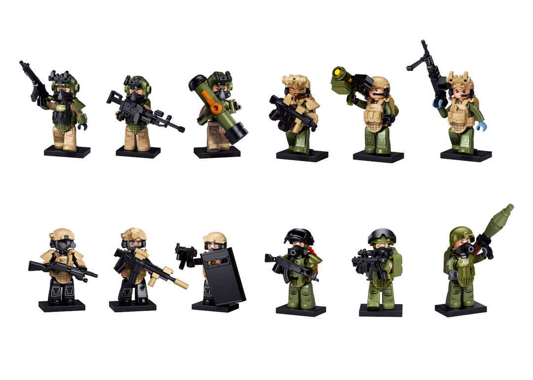MODERN MILITARY IN MINI FIGURES BLIND PACKS
