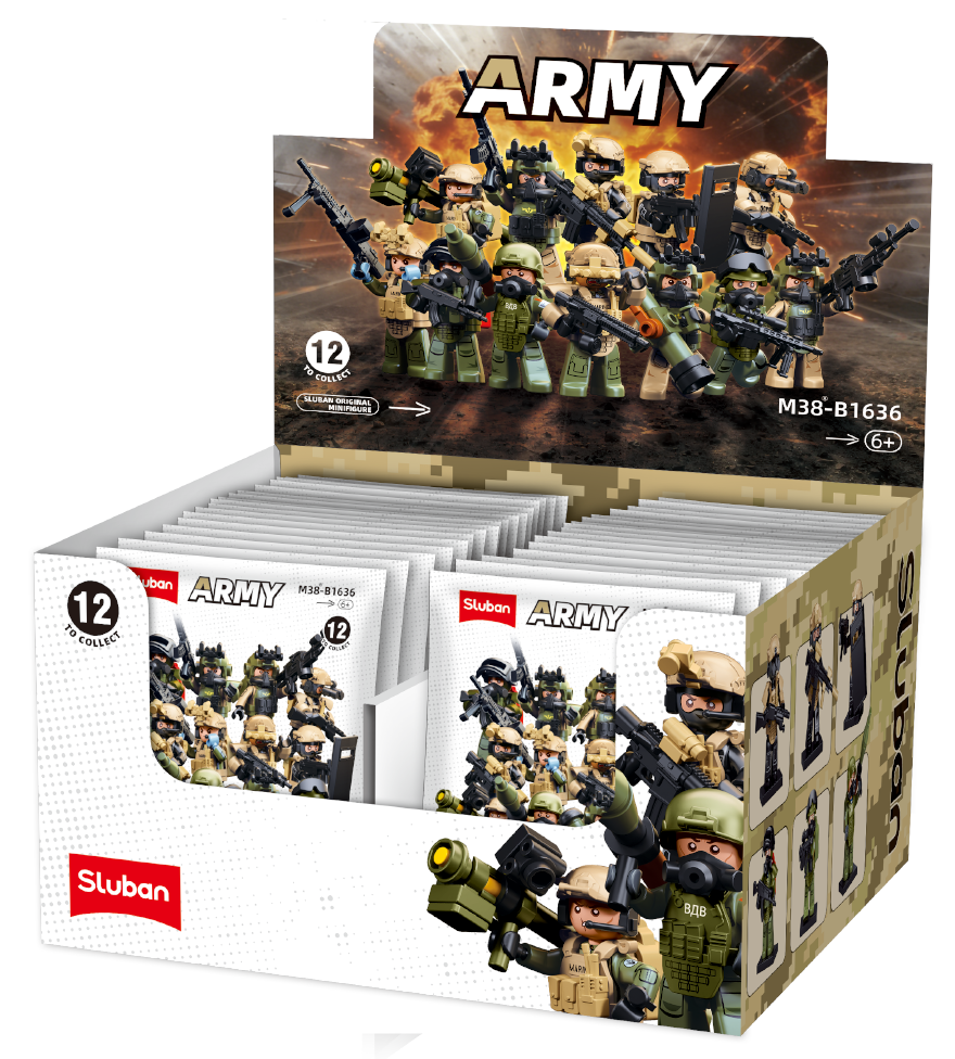 MODERN MILITARY IN MINI FIGURES BLIND PACKS