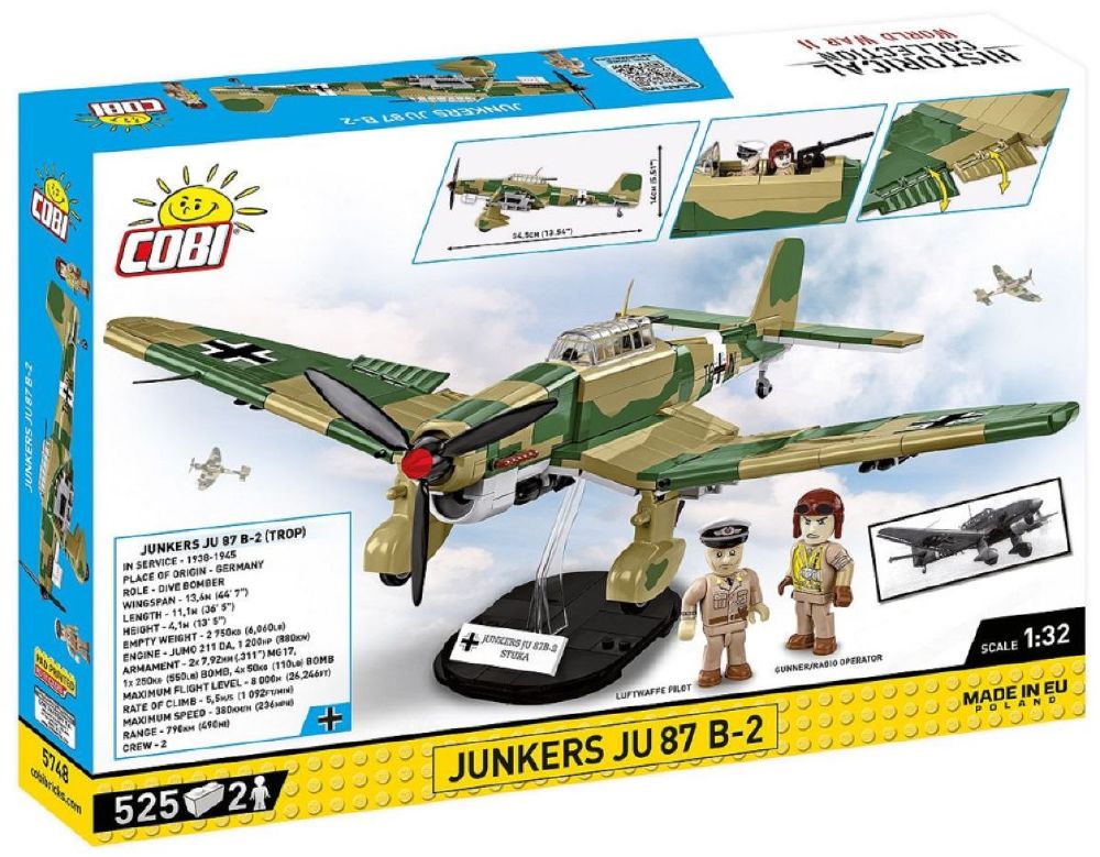 World War 2 – Junkers Ju 87 B-2 (525 Piece Kit)