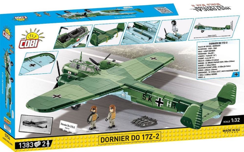 World War 2 – Dornier Do 17Z-2 (1383 Pcs)