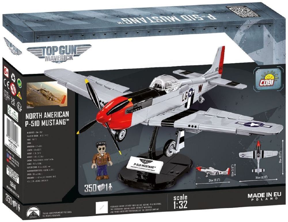 Top Gun – Mustang P-51D (350 Piece Kit)