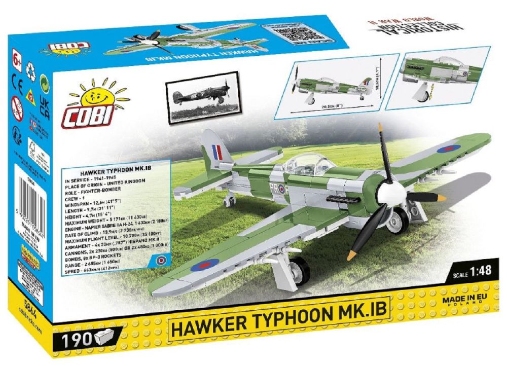 World War 2 – Hawker Typhoon Mk.1B (190 Piece Kit)