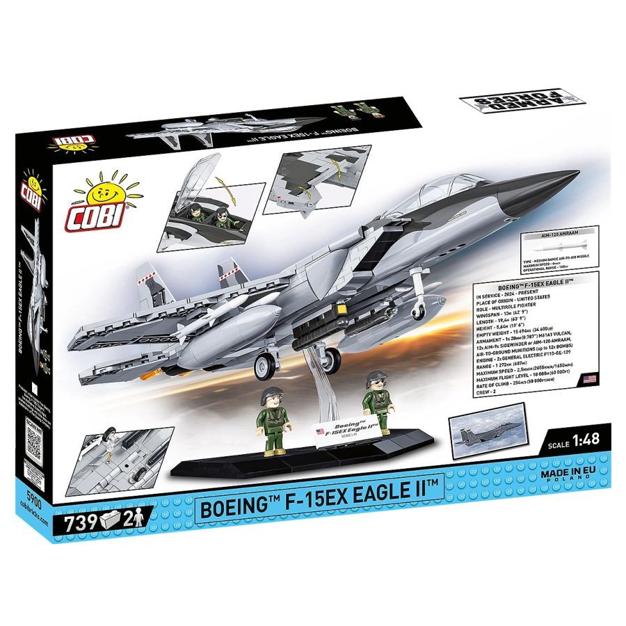 Armed Forces – Boeing F-15X Eagle II Construction Set (739 Pieces)