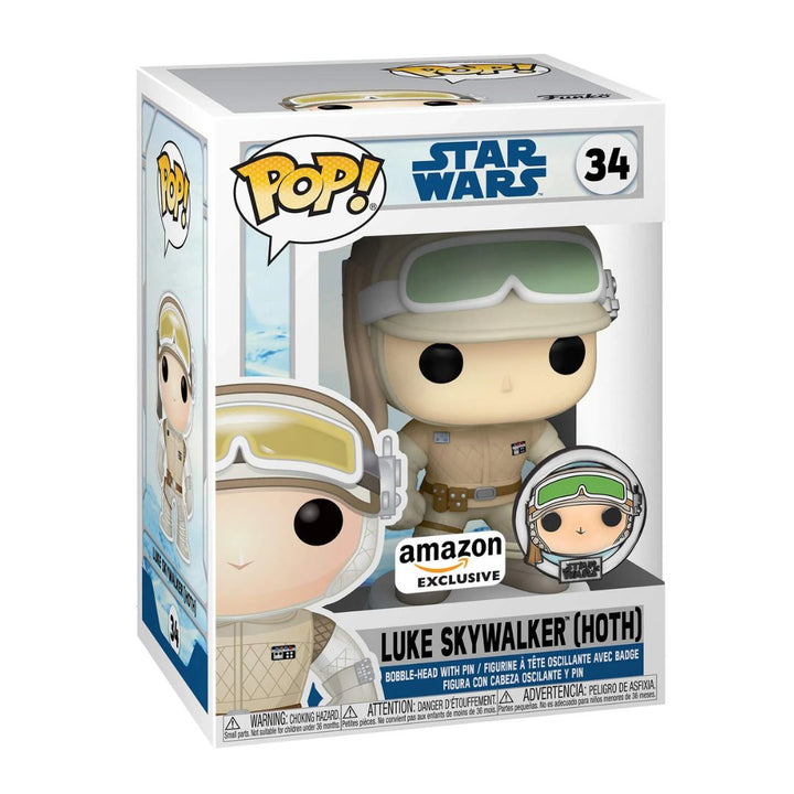 Star Wars – Across the Galaxy: Luke Skywalker Hoth US Exclusive Pop! Vinyl with Pin