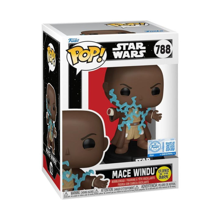 Star Wars: Revenge of the Sith – Mace Windu Electricity US Exclusive Glow Pop! Vinyl