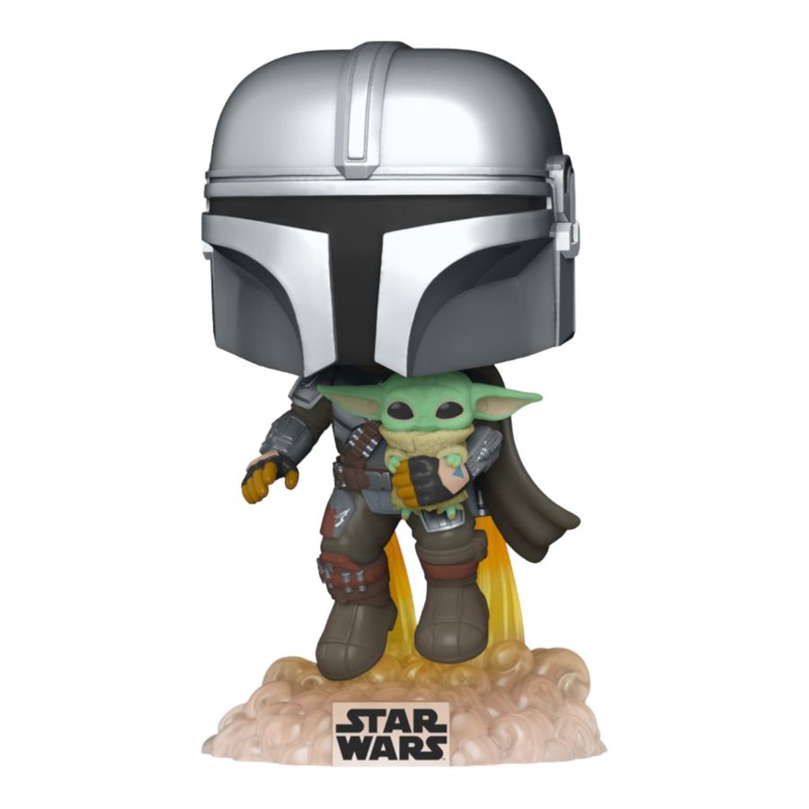 Star Wars: The Mandalorian – Mandalorian with the Child Jetpack Pop! Vinyl