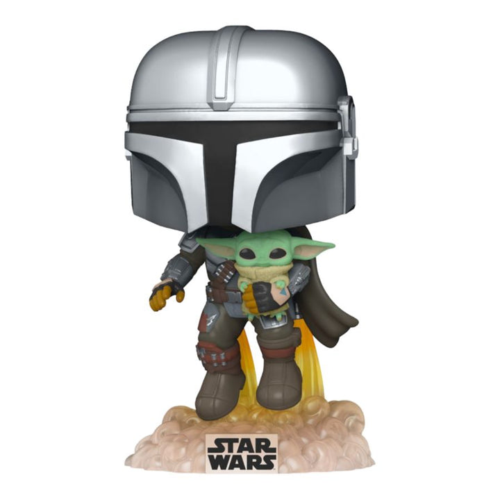 Star Wars: The Mandalorian – Mandalorian with the Child Jetpack Pop! Vinyl