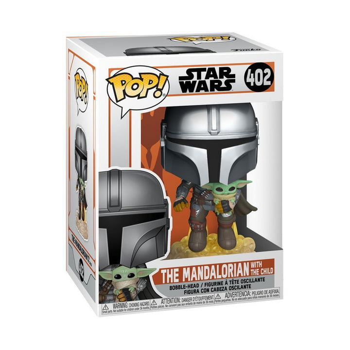 Star Wars: The Mandalorian – Mandalorian with the Child Jetpack Pop! Vinyl