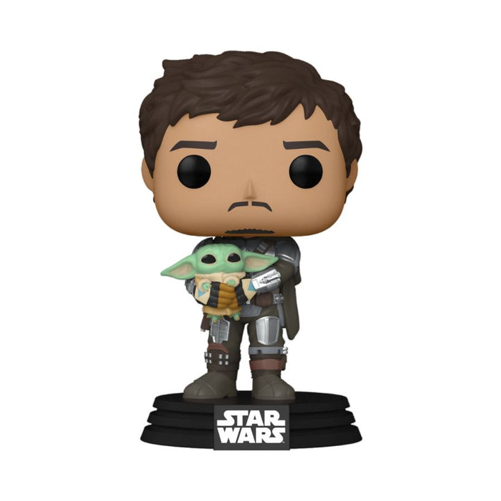 Star Wars: The Mandalorian – Mandalorian with Grogu Pop! Vinyl