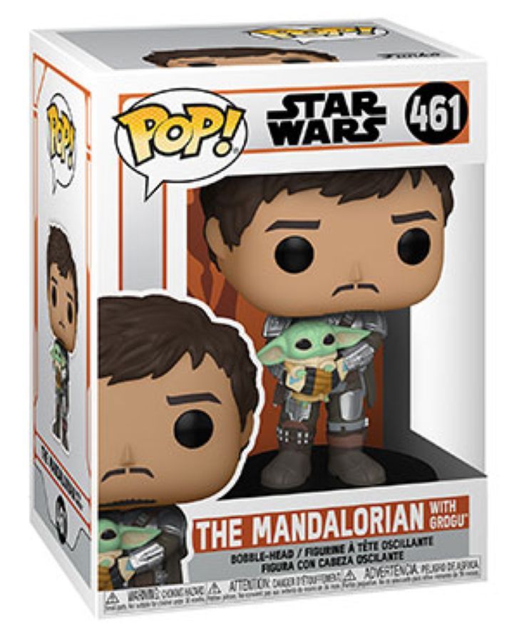 Star Wars: The Mandalorian – Mandalorian with Grogu Pop! Vinyl