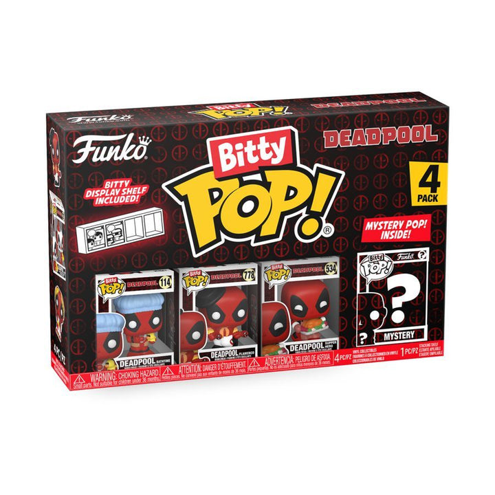 Deadpool – Bathtime Bitty Pop! 4 -Pack