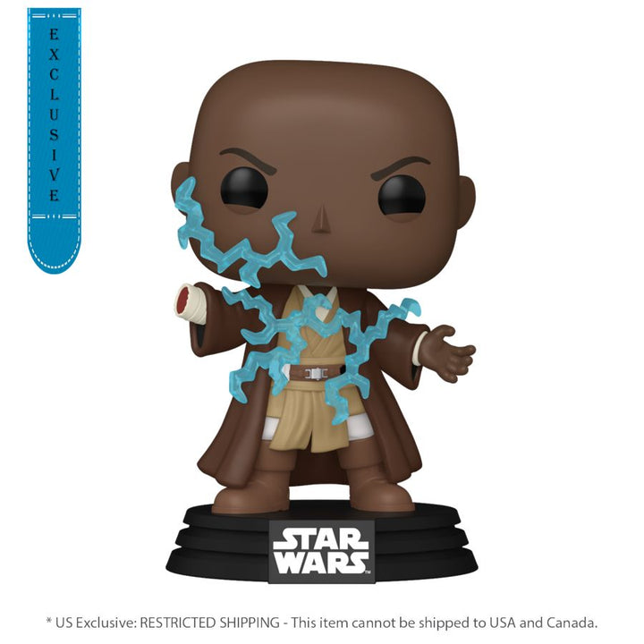 Star Wars: Revenge of the Sith – Mace Windu Electricity US Exclusive Glow Pop! Vinyl