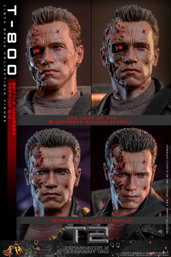 Terminator 2: Judgment Day – T-800 (Battle Damaged 2.0) 1:6 Collectable Action Figure