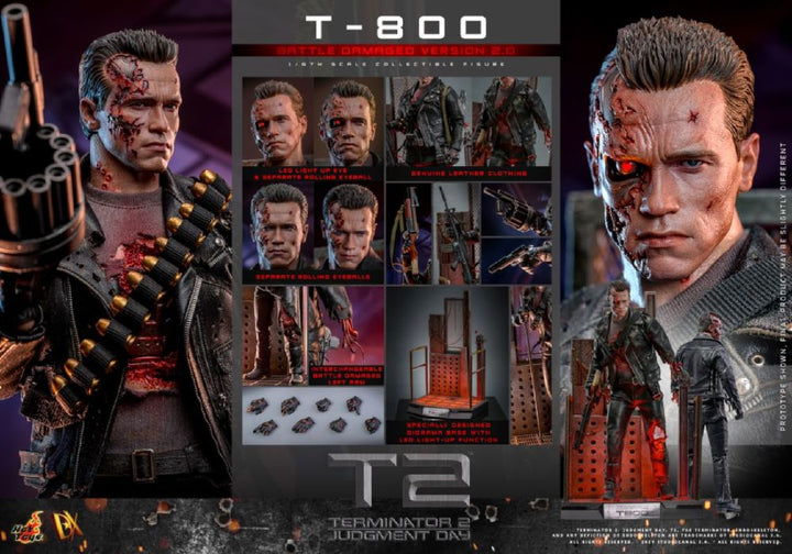 Terminator 2: Judgment Day – T-800 (Battle Damaged 2.0) 1:6 Collectable Action Figure