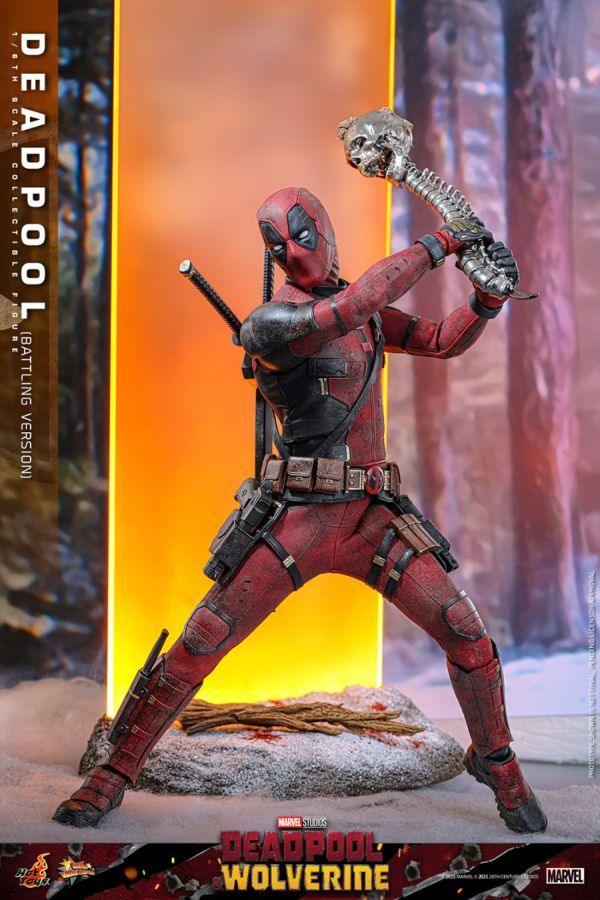 Deadpool &amp; Wolverine – Deadpool (Battling Version) 1:6 Scale Collectible Action Figure