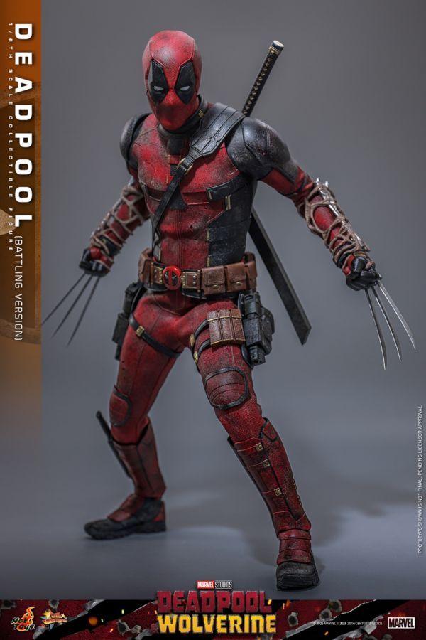 Deadpool &amp; Wolverine – Deadpool (Battling Version) 1:6 Scale Collectible Action Figure