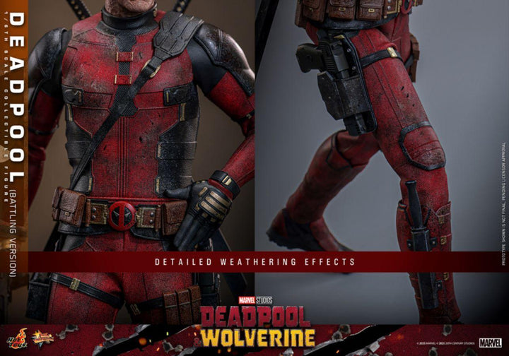 Deadpool &amp; Wolverine – Deadpool (Battling Version) 1:6 Scale Collectible Action Figure