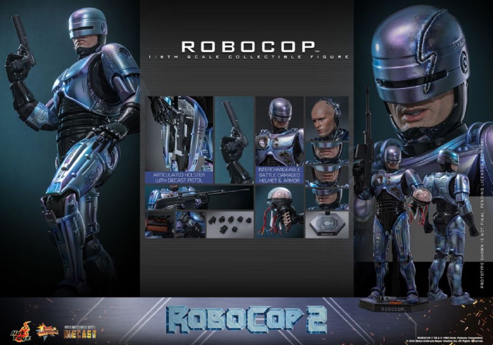 RoboCop 2 – RoboCop Diecast 1:6 Scale Collectable Action Figure
