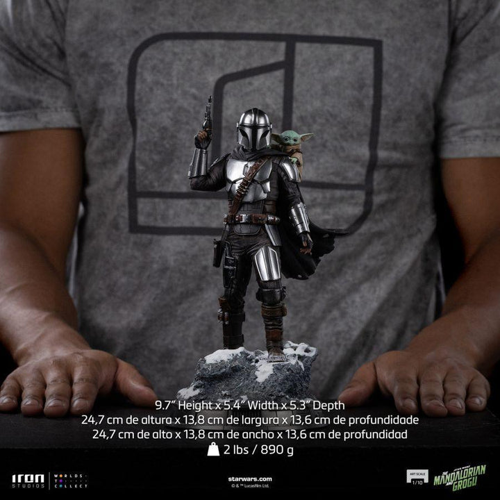 Mandalorian &amp; Grogu Art Scale 1:10 Statue