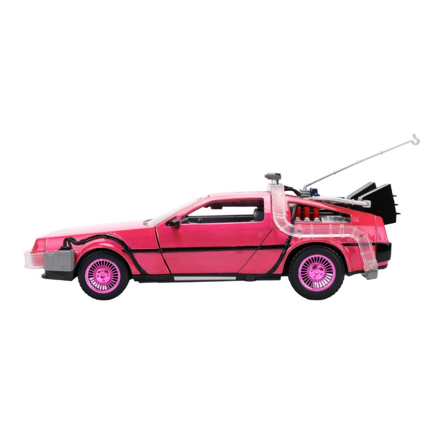 Pink Slips – Delorean (Pink) 1:24 Scale Diecast Vehicle