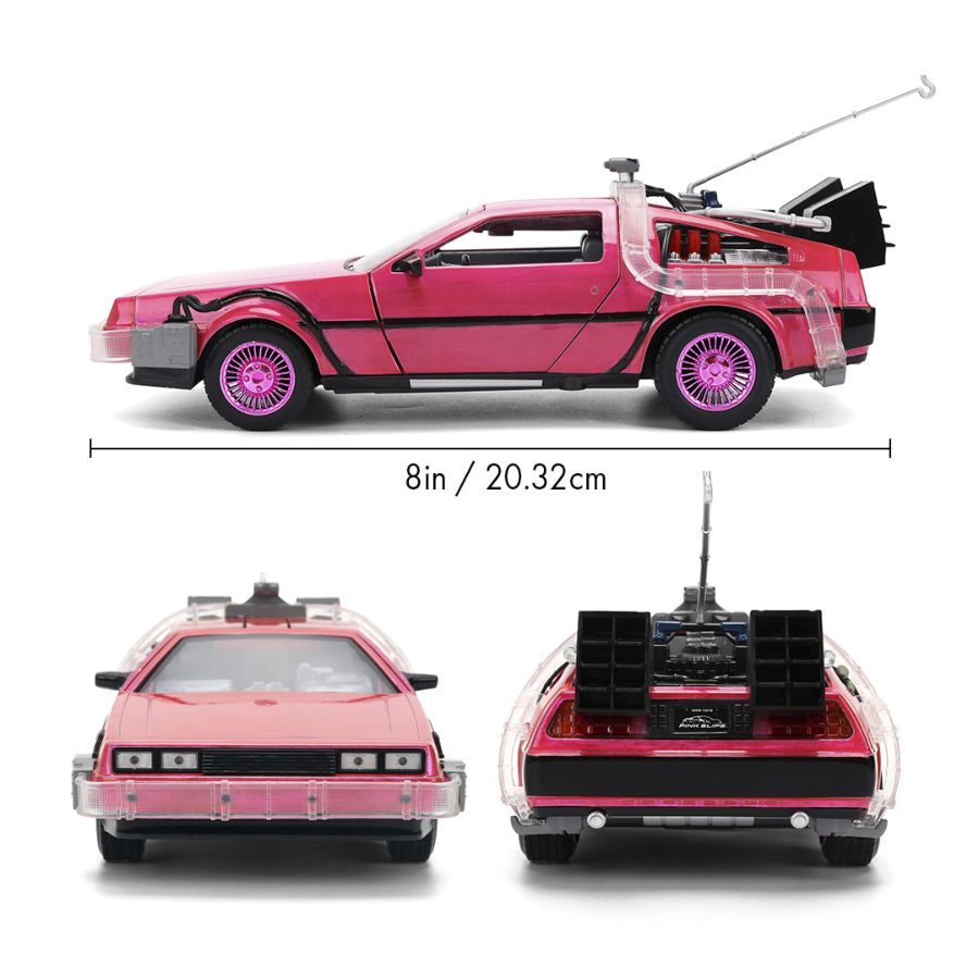 Pink Slips – Delorean (Pink) 1:24 Scale Diecast Vehicle