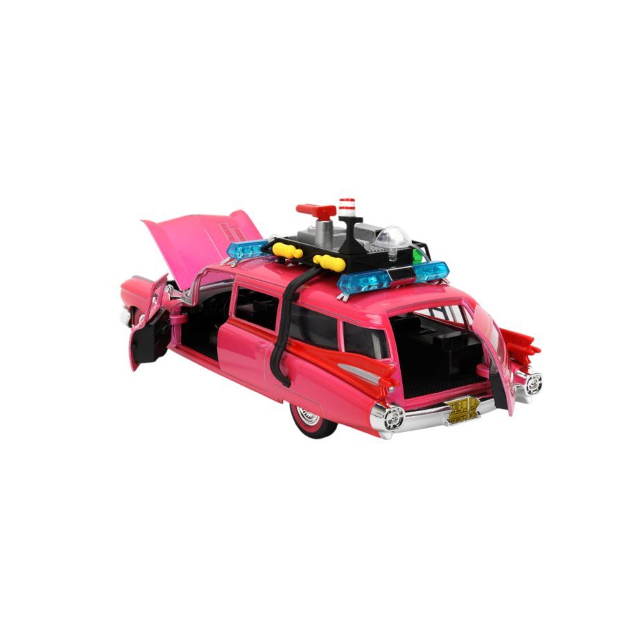 Pink Slips – Ghostbusters Ecto-1 (Pink) 1:24 Scale Diecast Vehicle