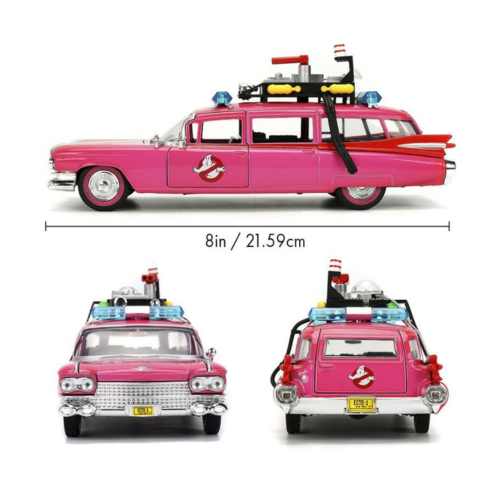 Pink Slips – Ghostbusters Ecto-1 (Pink) 1:24 Scale Diecast Vehicle